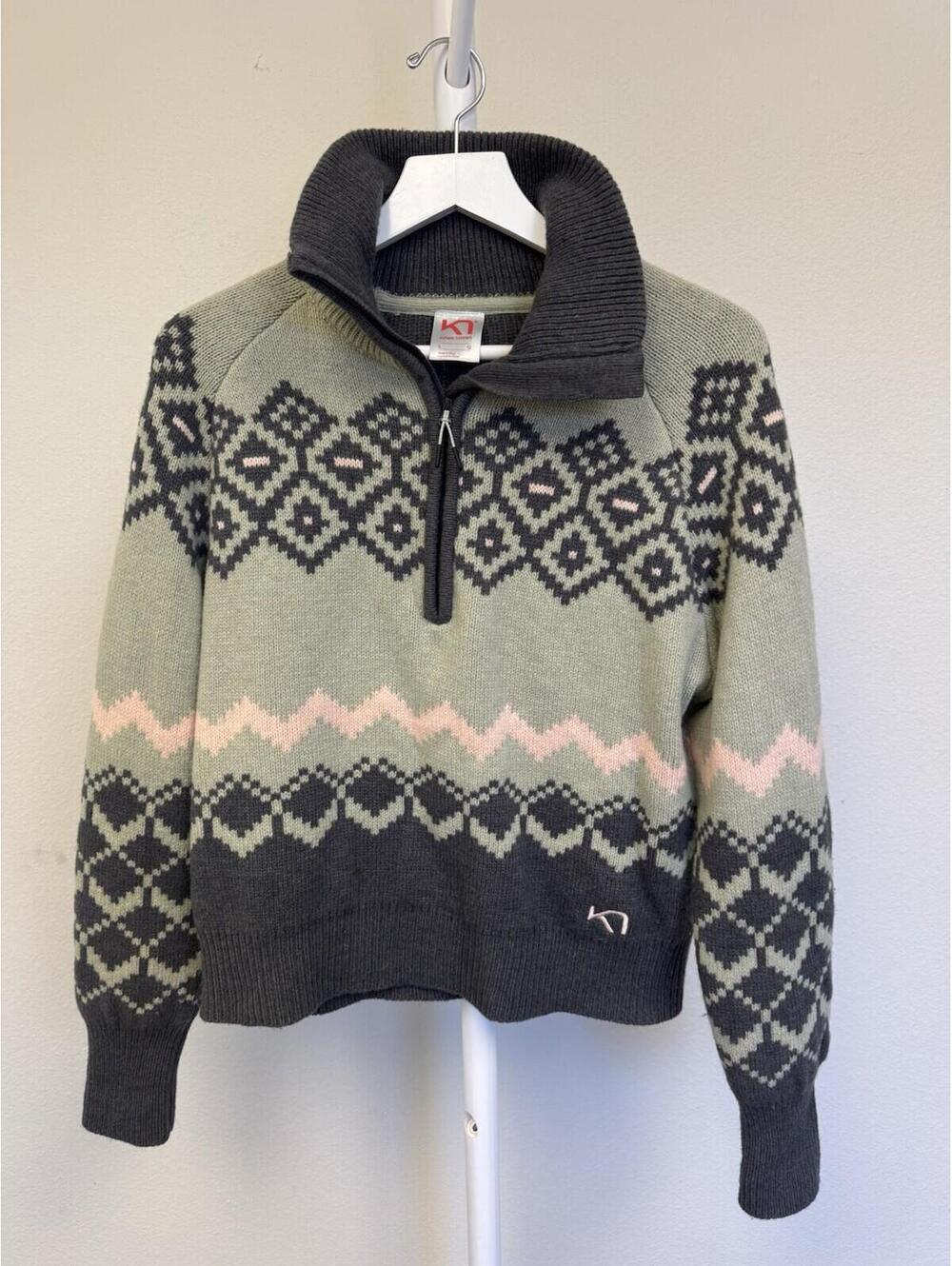 kari traa Ski Sweater Sz L Womens Wool Blend